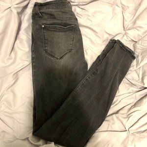 Design Lab Skinny High Rise Button-Fly Jeans